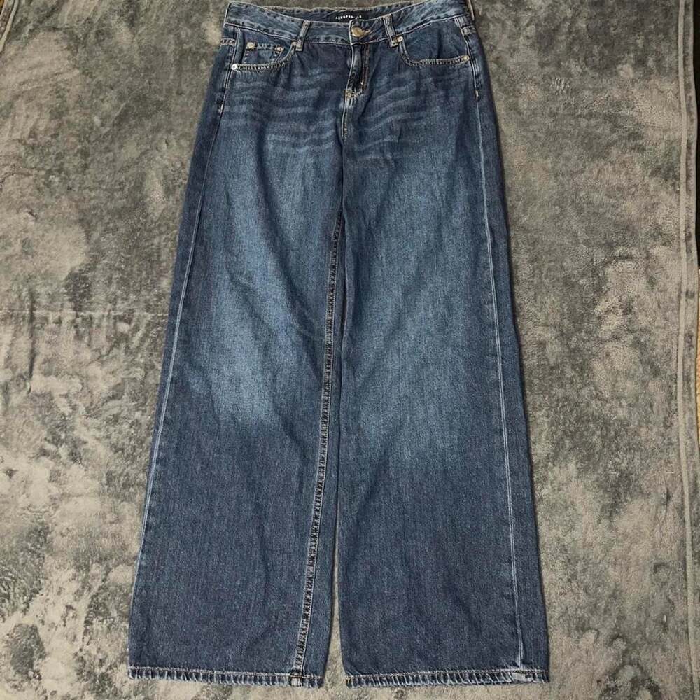 Aeropostale Aero Baggy Wide Leg Denim Jeans Size 8